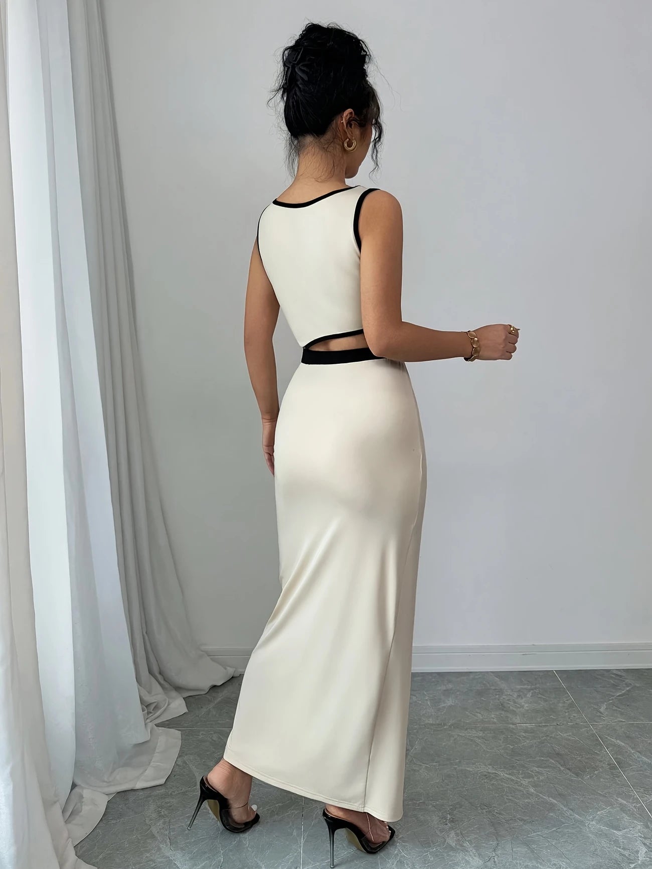 Camila Cut-out Asymmetric Slit Dress